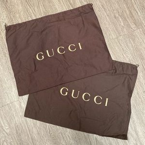 2 Large Gucci Dust Bags.